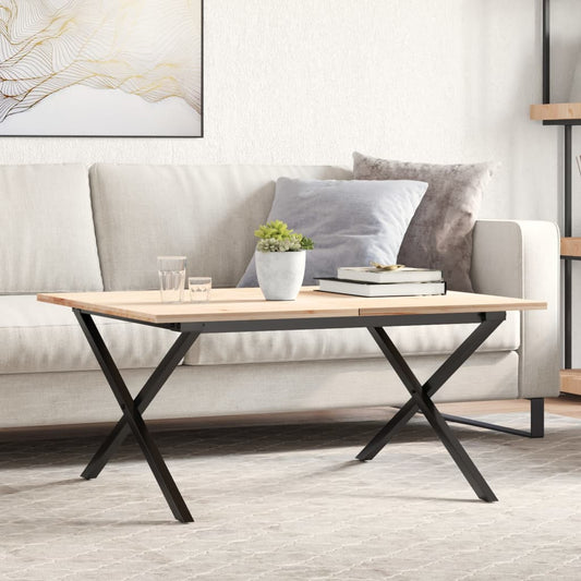 vidaXL Πόδια Τραπεζιού Σαλονιού σε Σχήμα «Χ» 70x60x43 εκ. Ατσάλι