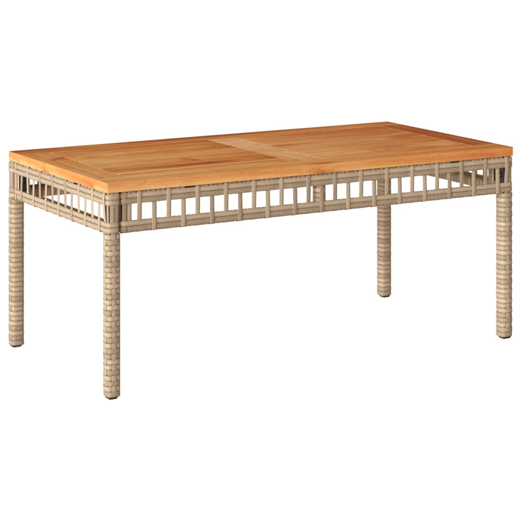 vidaXL Σετ Καναπέ Κήπου 4 τεμ. Μικτό Μπεζ Συνθετικό Ρατάν με Μαξιλάρια