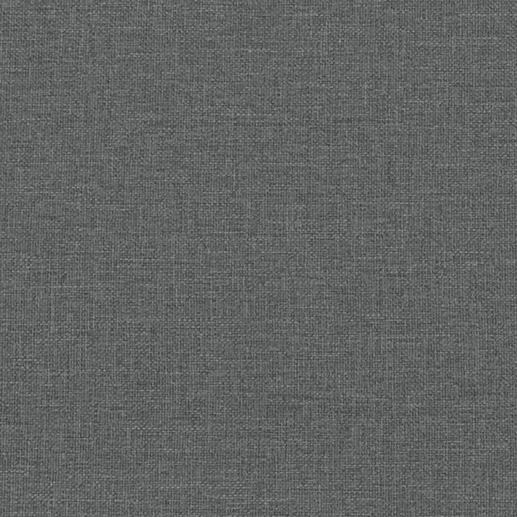 vidaXL Σετ Σαλονιού 3 Τεμαχίων Σκούρο Γκρι Υφασμάτινο