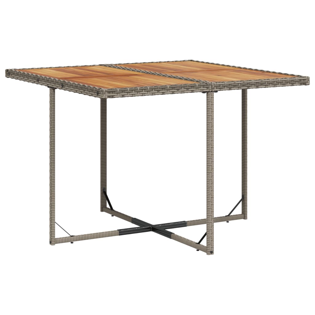 vidaXL Σετ Τραπεζαρίας Κήπου 5 τεμ. Γκρι Συνθ. Ρατάν με Μαξιλάρια