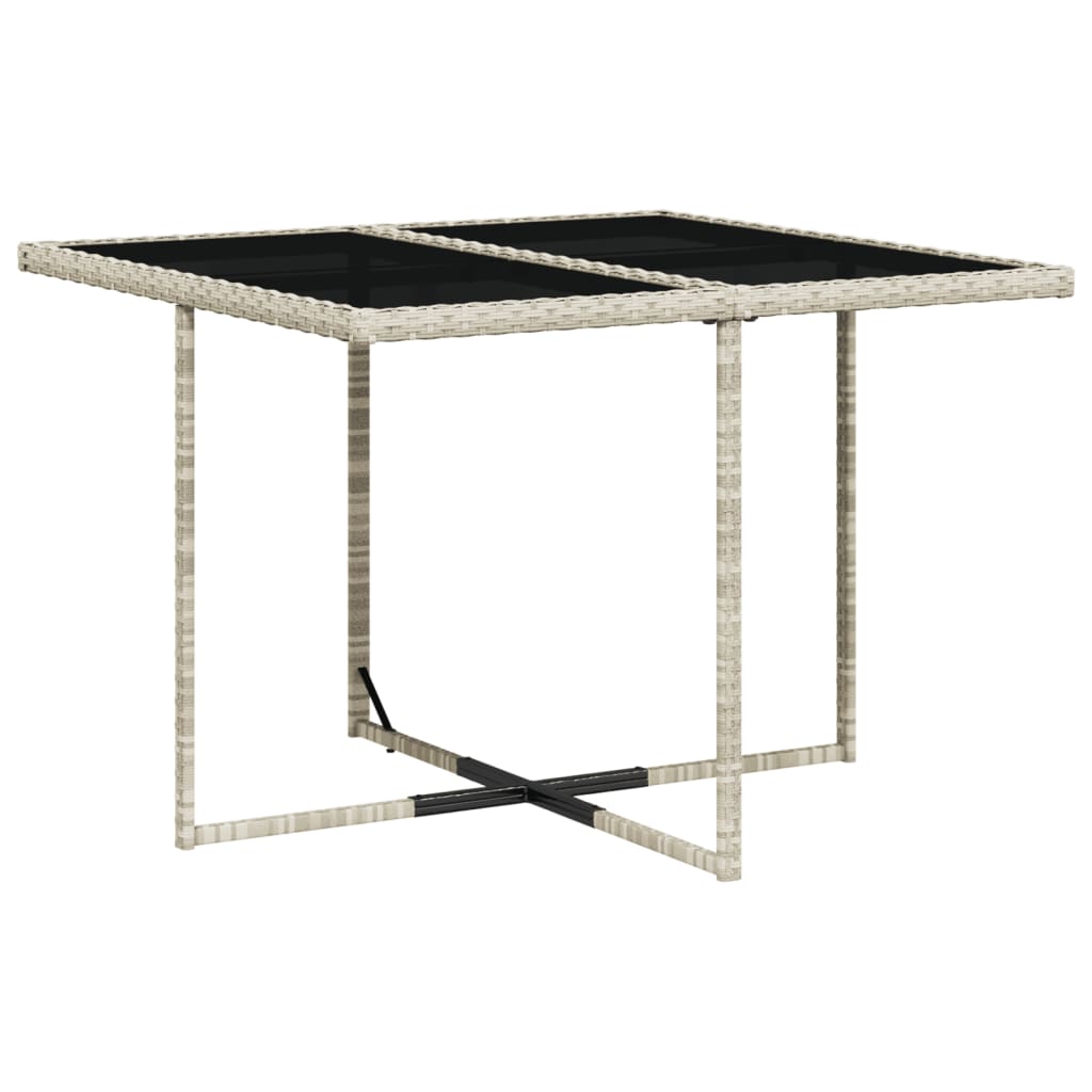 vidaXL Σετ Τραπεζαρίας Κήπου 5 τεμ. Αν. Γκρι Συνθ. Ρατάν με Μαξιλάρια