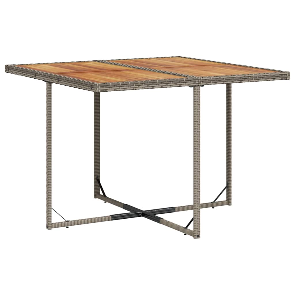 vidaXL Σετ Τραπεζαρίας Κήπου 5 τεμ. Γκρι Συνθ. Ρατάν με Μαξιλάρια