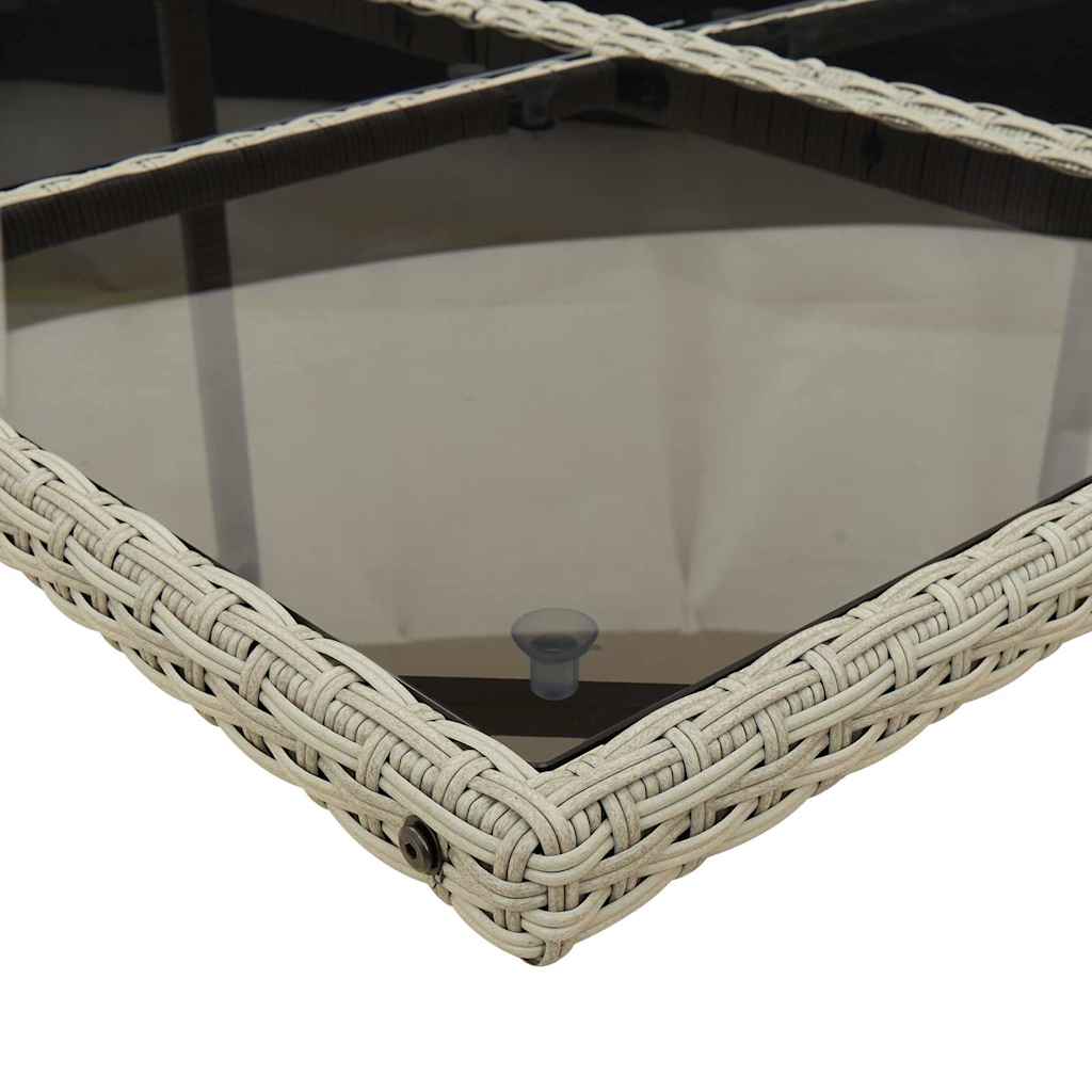 vidaXL Σετ Τραπεζαρίας Κήπου 11 τεμ. Αν. Γκρι Συνθ. Ρατάν με Μαξιλάρια