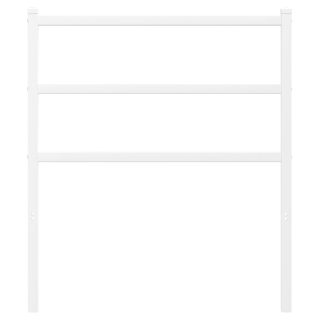 vidaXL Κεφαλάρι Λευκό 75 εκ. Μεταλλικό