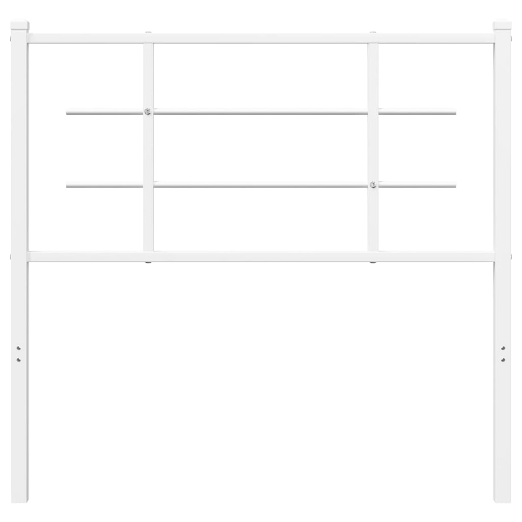 vidaXL Κεφαλάρι Λευκό 100 εκ. Μεταλλικό