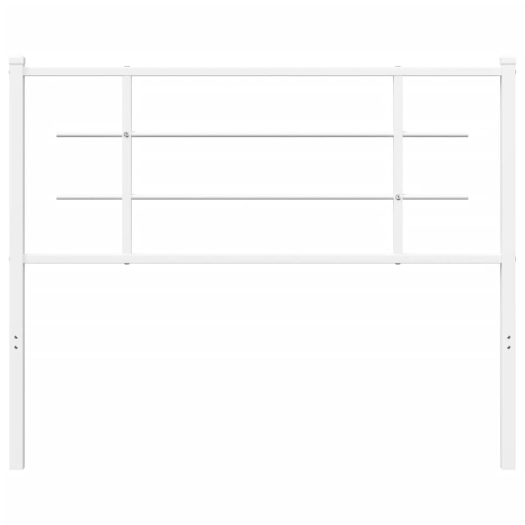 vidaXL Κεφαλάρι Λευκό 107 εκ. Μεταλλικό