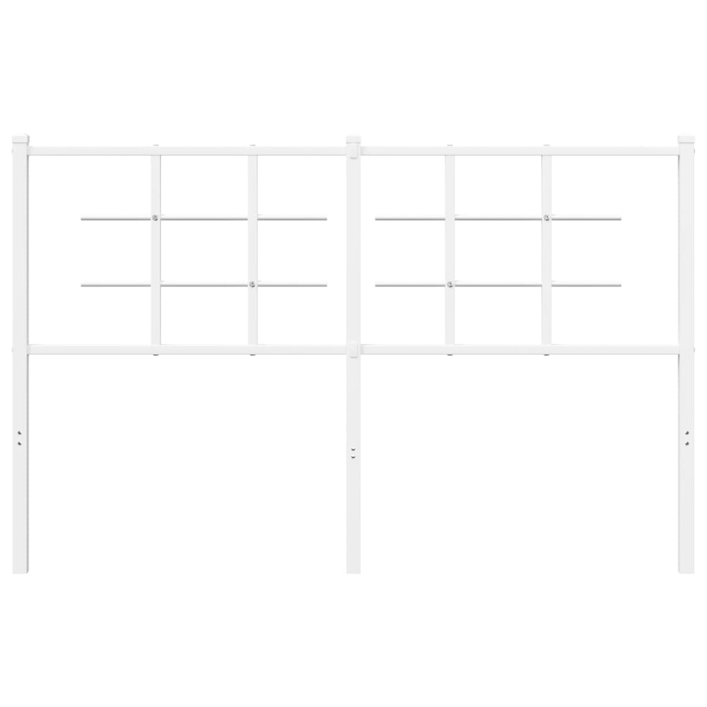 vidaXL Κεφαλάρι Λευκό 135 εκ. Μεταλλικό