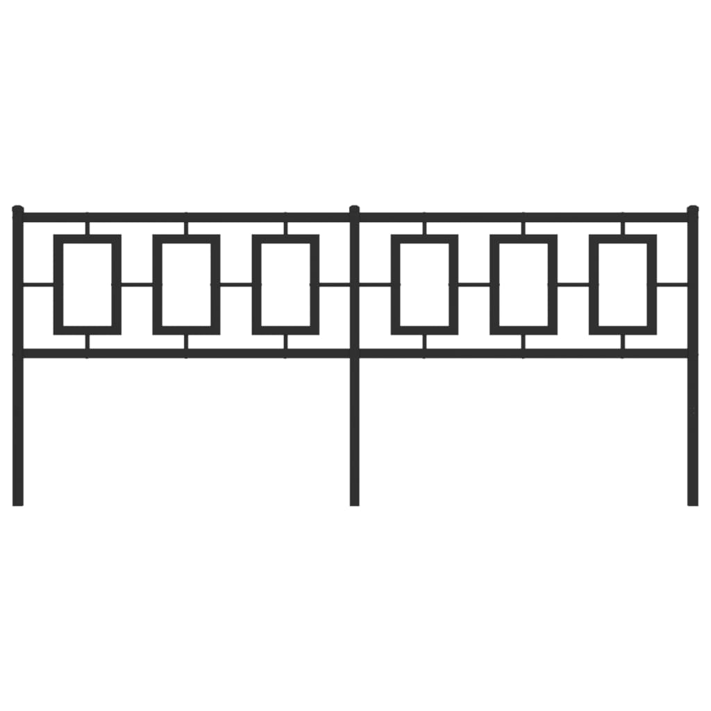 vidaXL Κεφαλάρι Μαύρο 193 εκ. Μεταλλικό