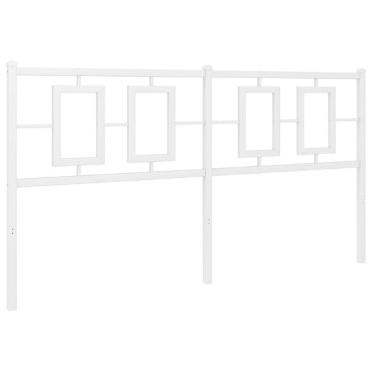 vidaXL Κεφαλάρι Λευκό 160 εκ. Μεταλλικό