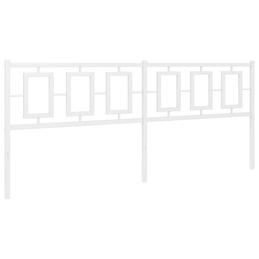 vidaXL Κεφαλάρι Λευκό 200 εκ. Μεταλλικό