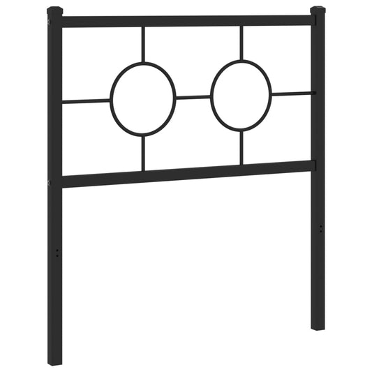 vidaXL Κεφαλάρι Μαύρο 80 εκ. Μεταλλικό