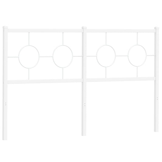 vidaXL Κεφαλάρι Λευκό 135 εκ. Μεταλλικό