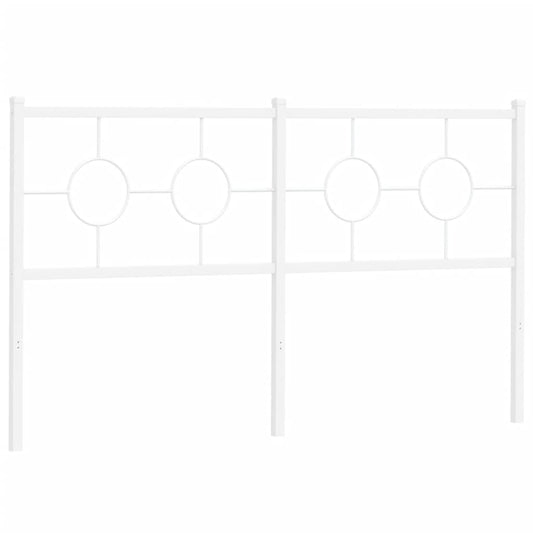vidaXL Κεφαλάρι Λευκό 160 εκ. Μεταλλικό
