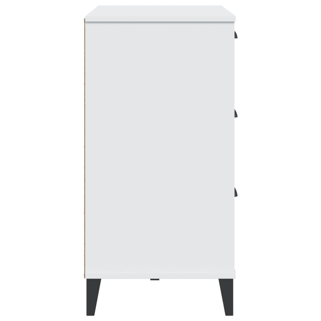 vidaXL Μπουφές VIKEN Λευκός 80 x 40 x 80 εκ. από Επεξεργασμένο Ξύλο