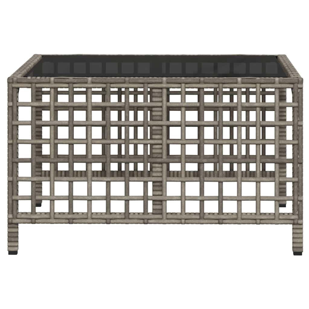 vidaXL Σετ Γωνιακού Καναπέ Κήπου 3Τεμ. Γκρι Συνθετικό Ρατάν Μαξιλάρια