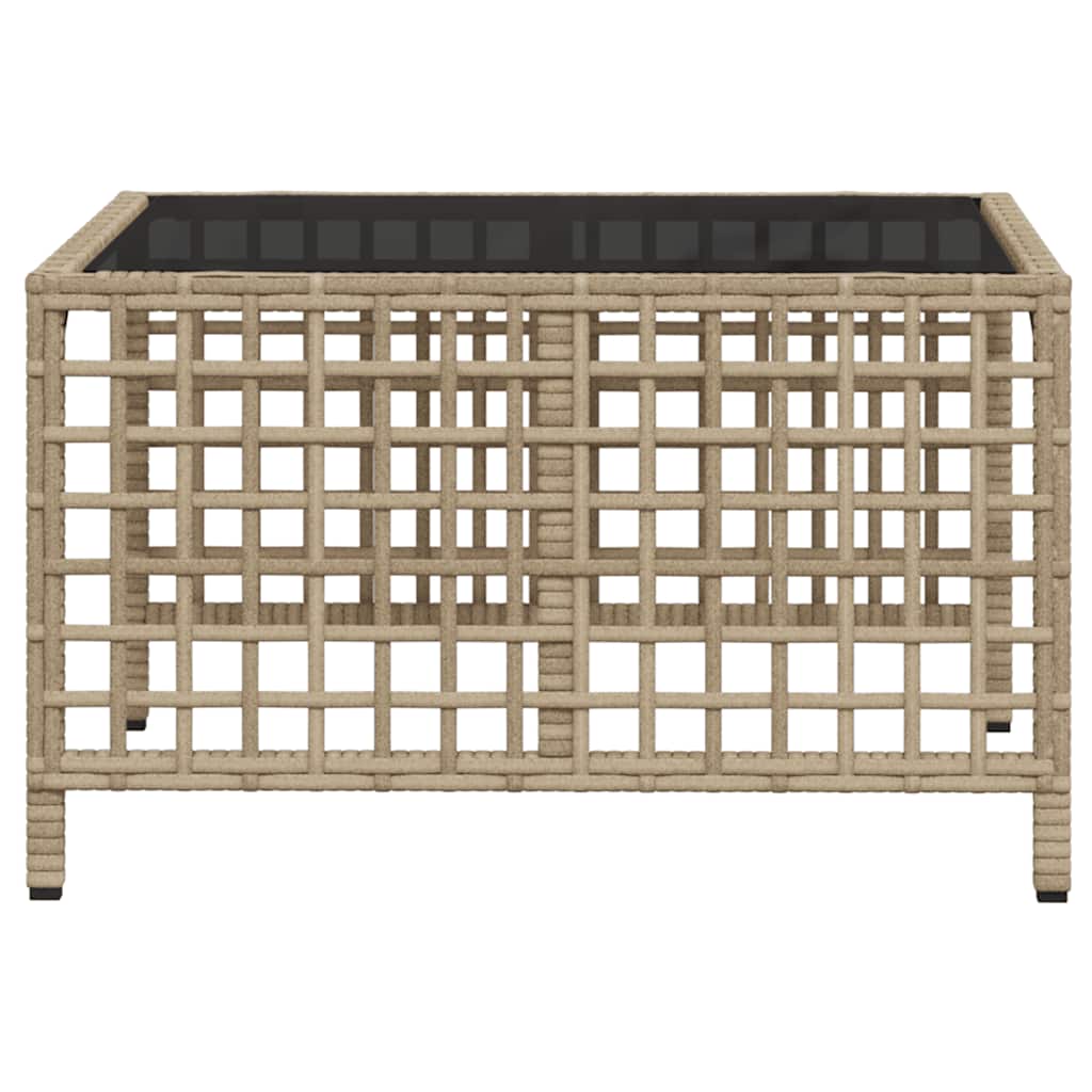 vidaXL Σετ Γωνιακού Καναπέ Κήπου 3Τεμ. Μπεζ Συνθετικό Ρατάν Μαξιλάρια