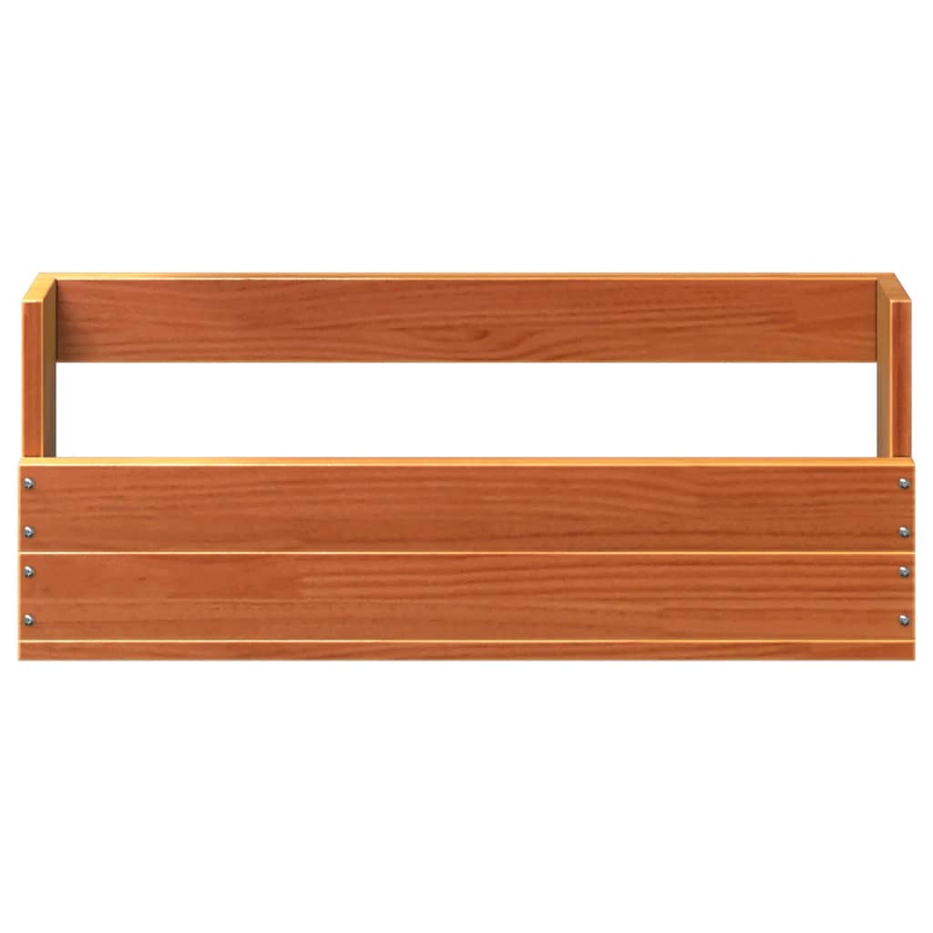 vidaXL Παπουτσοθήκη Επιτοίχια 2 τεμ. Μελί 59x8,5x23,5 εκ. Μασίφ Πεύκο