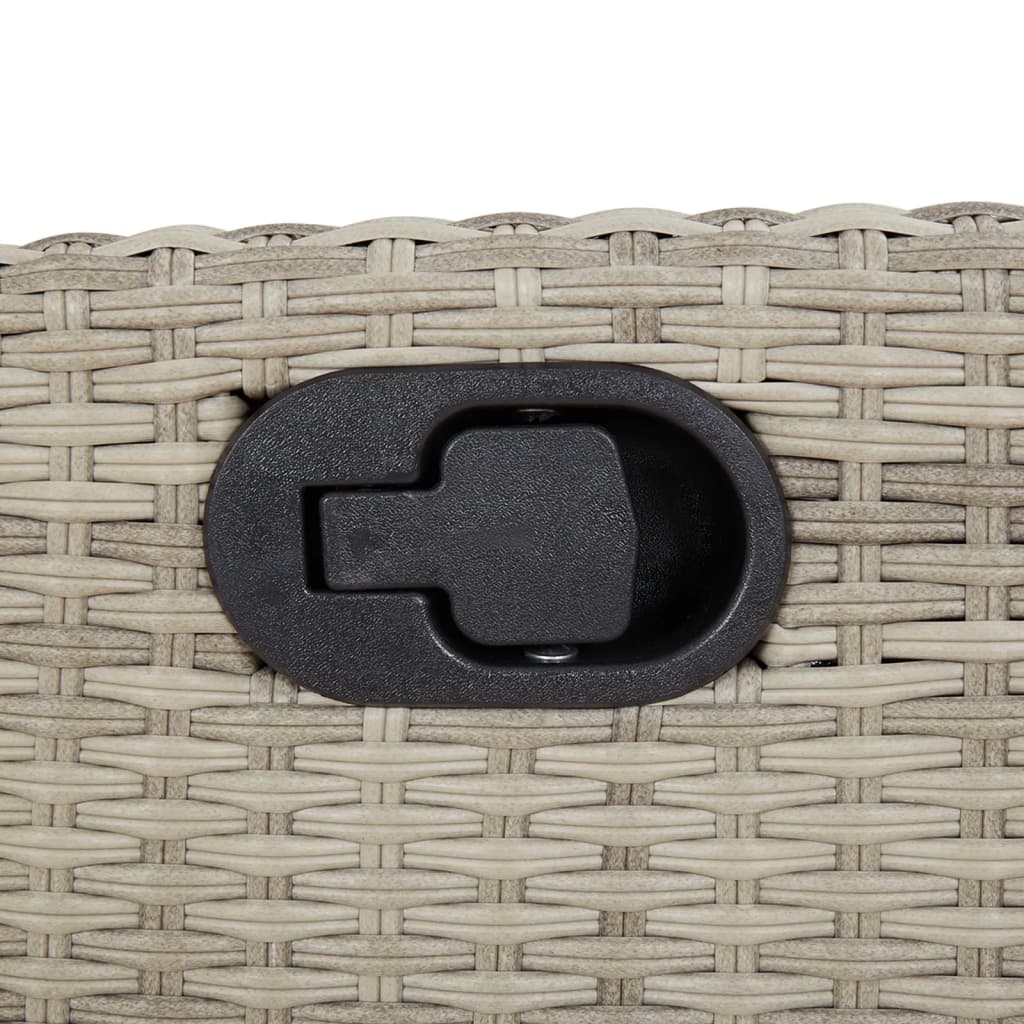 vidaXL Σετ Τραπεζαρίας Κήπου 7 τεμ. Αν. Γκρι Συνθ. Ρατάν με Μαξιλάρια