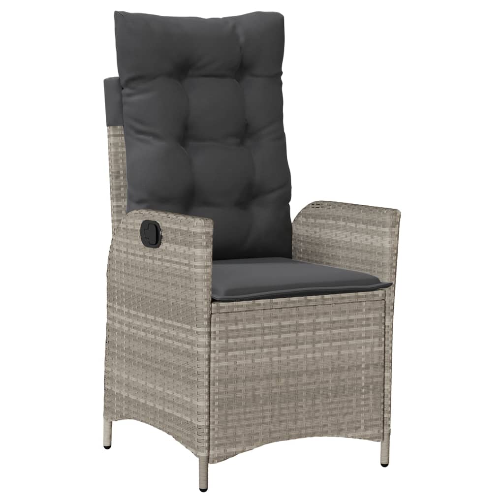 vidaXL Σετ Τραπεζαρίας Κήπου 7 τεμ. Αν. Γκρι Συνθ. Ρατάν με Μαξιλάρια