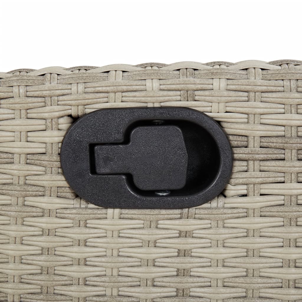 vidaXL Σετ Τραπεζαρίας Κήπου 7 τεμ. Αν. Γκρι Συνθ. Ρατάν με Μαξιλάρια