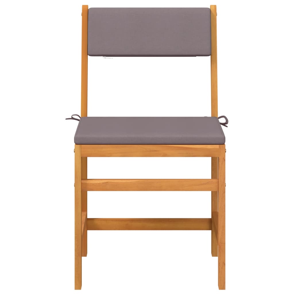 vidaXL Σετ Επίπλων Βεράντας 3 τεμ. από Μασίφ Ξύλο Ακακίας με Μαξιλάρια