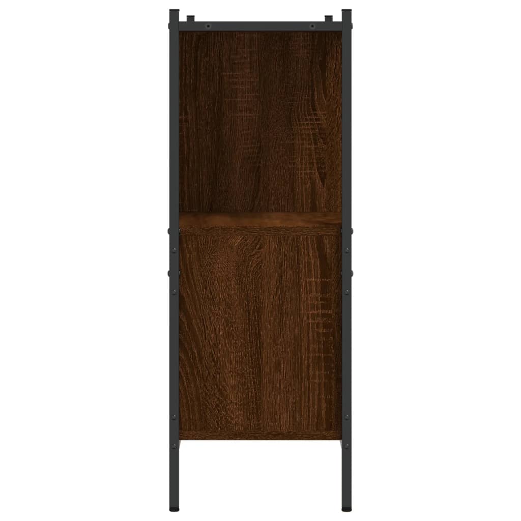 vidaXL Βιβλιοθήκη Καφέ Δρυς 102x28x77,5 εκ. από Επεξεργασμένο Ξύλο