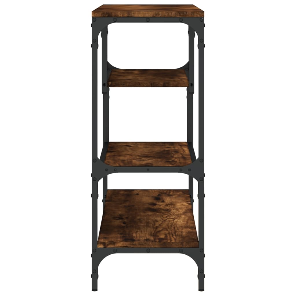 vidaXL Τραπέζι Κονσόλα Καπνιστή Δρυς 100x30x75 εκ. Επεξεργασμένο Ξύλο