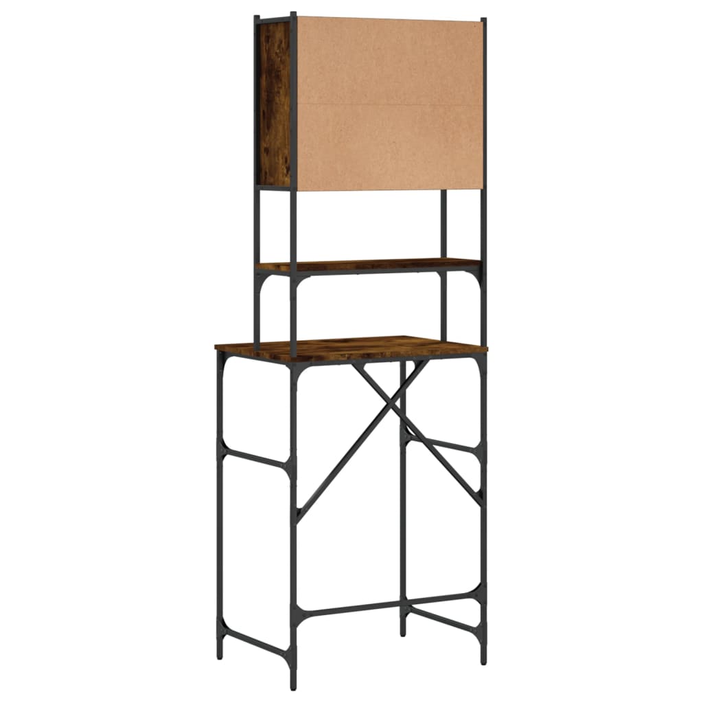 vidaXL Ντουλάπι Πλυντηρίου Καπνιστή Δρυς 68x48,5x194 εκ.