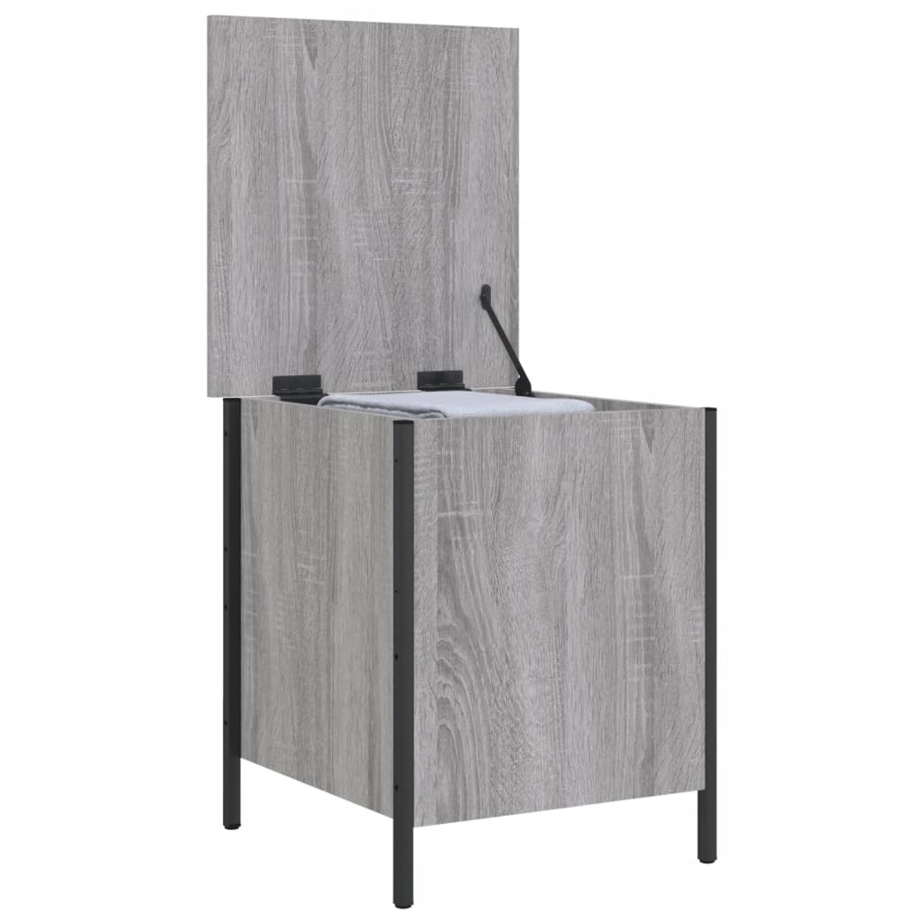vidaXL Παγκάκι Αποθήκευσης Γκρι Sonoma 40x42,5x50εκ Επεξεργασμένο Ξύλο