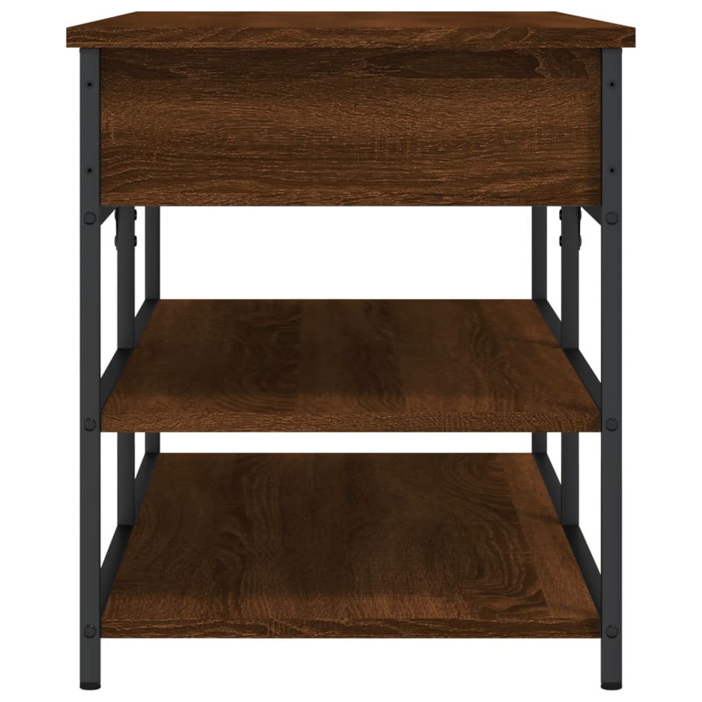 vidaXL Παπουτσοθήκη Καφέ Δρυς 100x42,5x50 εκ από Επεξεργασμένο Ξύλο