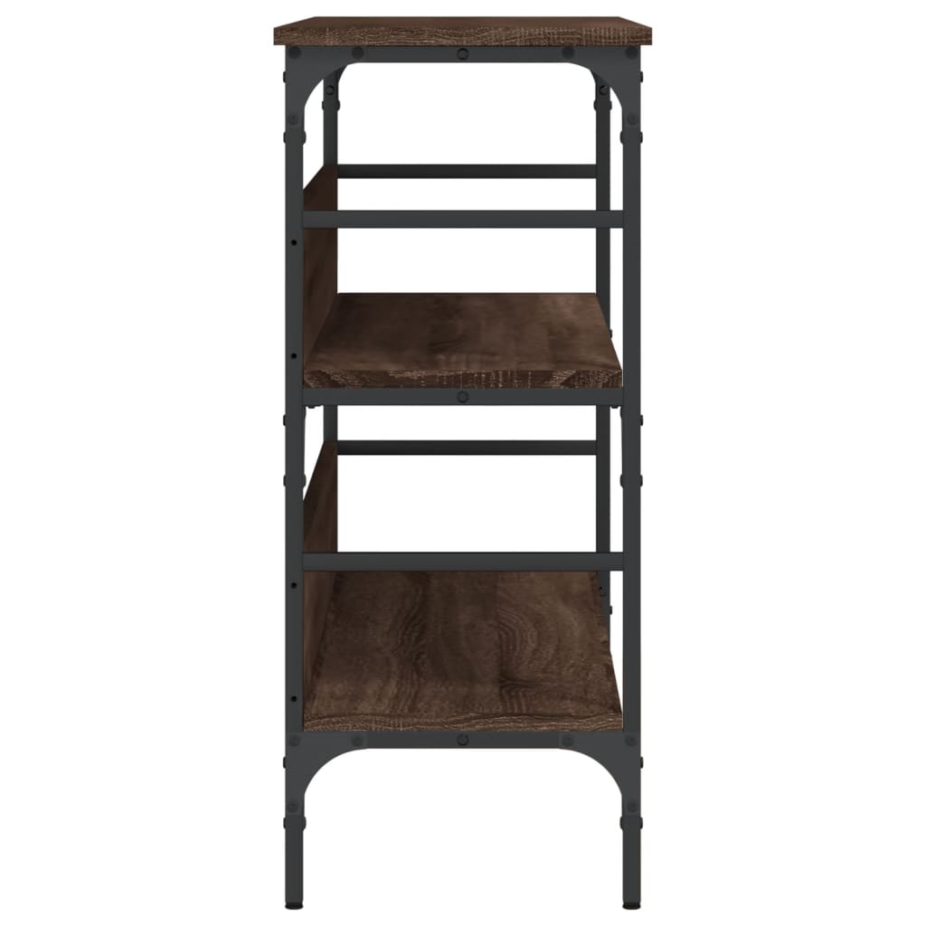 vidaXL Τραπέζι Κονσόλα Καφέ Δρυς 100x32x75 εκ. Επεξεργασμένο Ξύλο