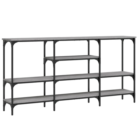 vidaXL Τραπέζι Κονσόλα Γκρι Sonoma 160x29x80 εκ. Επεξεργασμένο Ξύλο