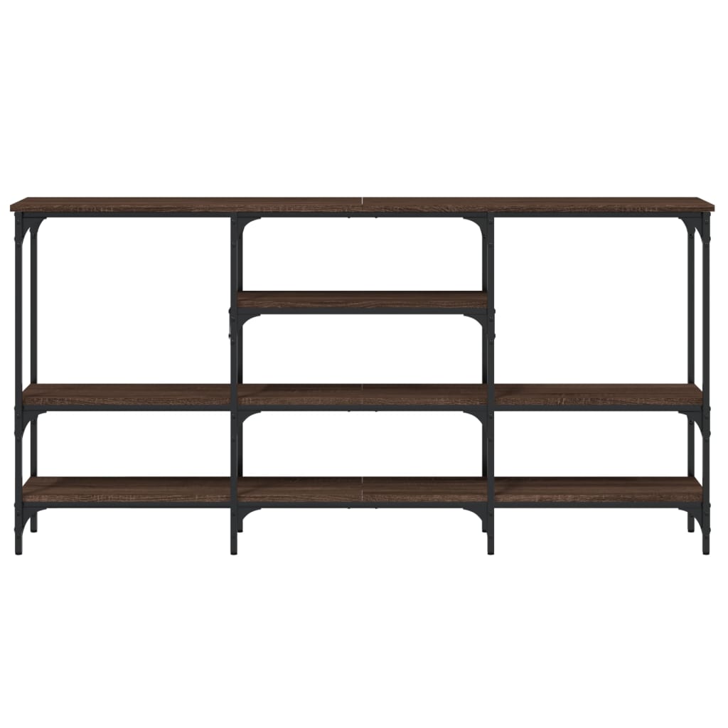 vidaXL Τραπέζι Κονσόλα Καφέ Δρυς 160x29x80 εκ. Επεξεργασμένο Ξύλο