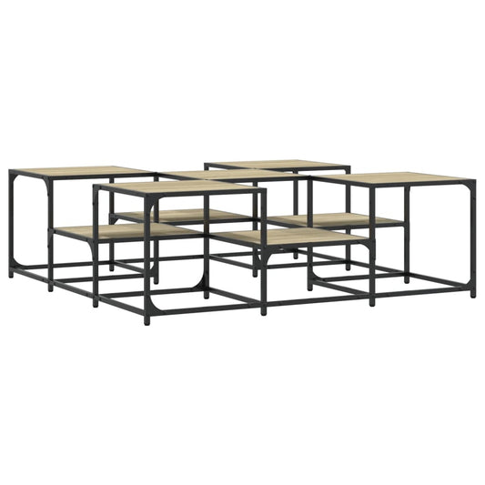 vidaXL Τραπεζάκι Σαλονιού Sonoma Δρυς 121x121x40 εκ Επεξεργασμένο Ξύλο