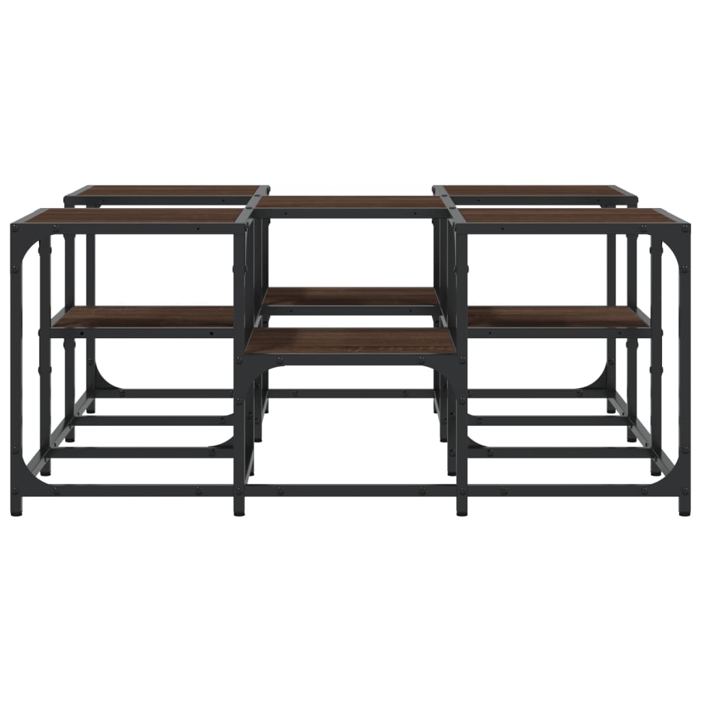 vidaXL Τραπεζάκι Σαλονιού Καφέ Δρυς 91x91x40 εκ. Επεξεργασμένο Ξύλο