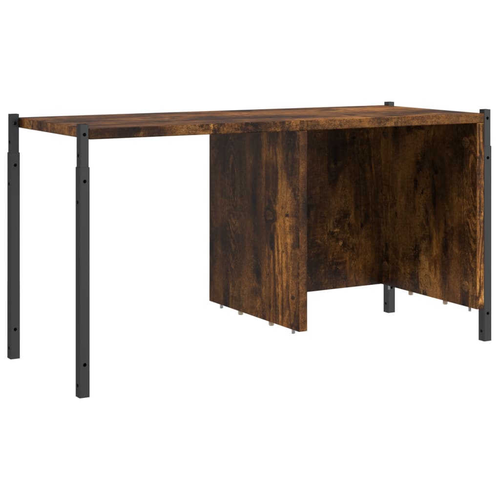 vidaXL Βιβλιοθήκη Καπνιστή Δρυς 72x28x172εκ. από Επεξεργασμένο Ξύλο