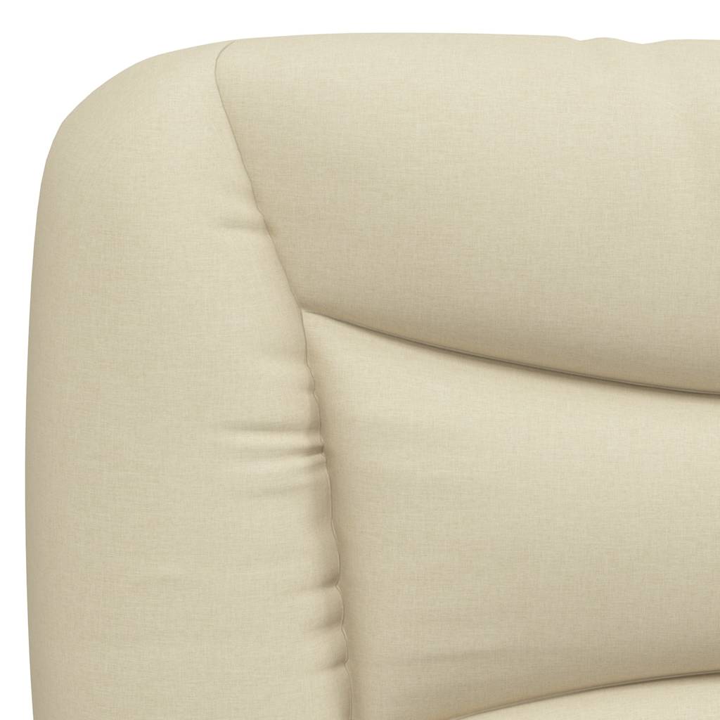 vidaXL Πλαίσιο κρεβατιού χωρίς στρώμα Hvar Κρέμα 80x200 cm Ύφασμα