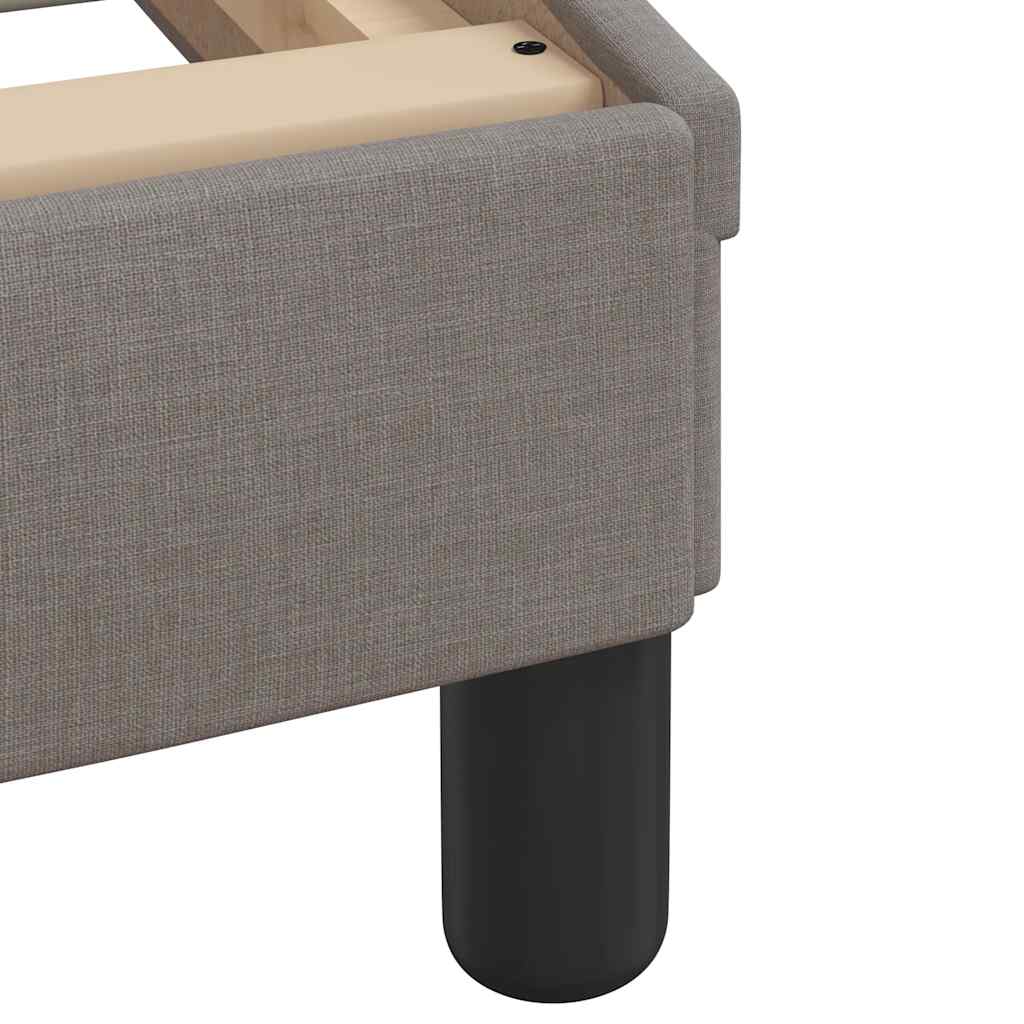 vidaXL Σκελετός Κρεβατιού Χωρίς Στρώμα Hvar Taupe 90x200 εκ. Υφασμάτινο