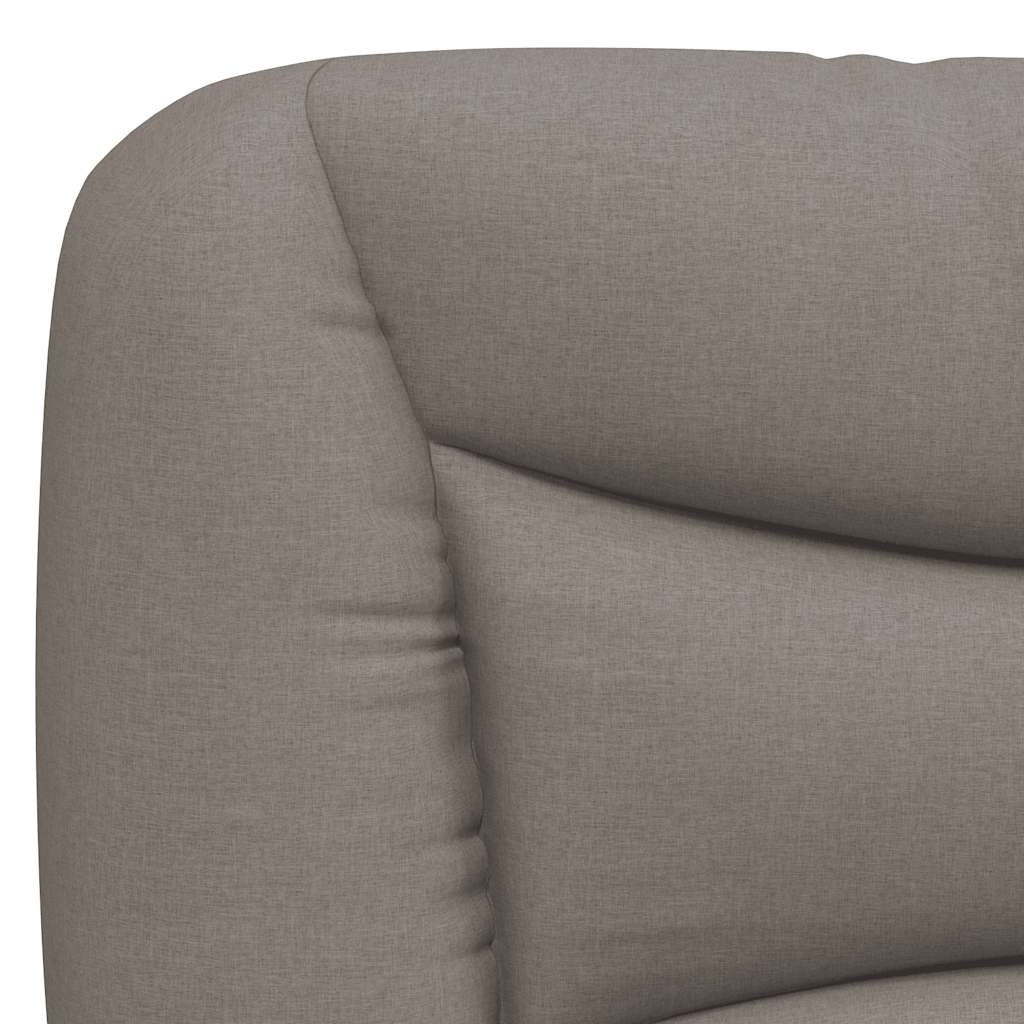 vidaXL Σκελετός Κρεβατιού Χωρίς Στρώμα Hvar Taupe 90x200 εκ. Υφασμάτινο