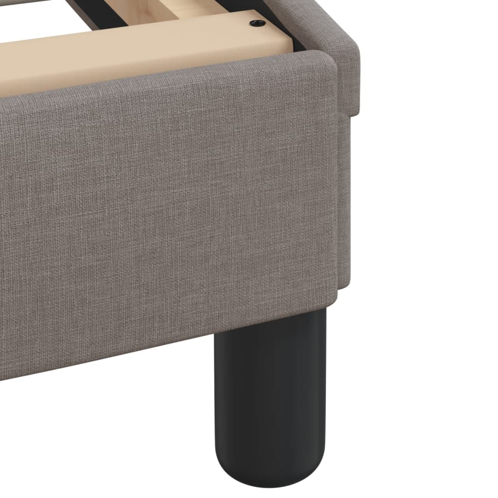 vidaXL Σκελετός Κρεβατιού Χωρίς Στρώμα Taupe 120x200 εκ. Υφασμάτινο
