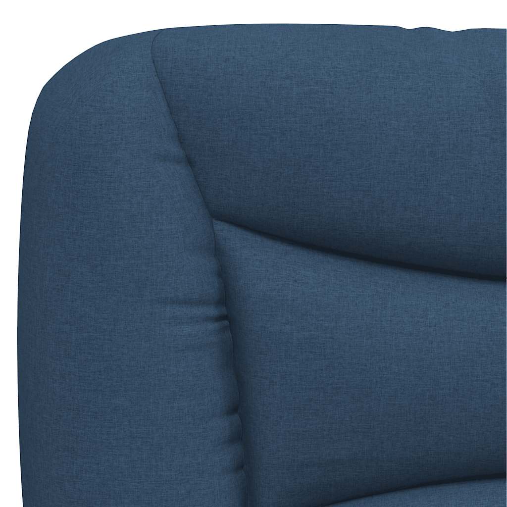 vidaXL Πλαίσιο κρεβατιού χωρίς στρώμα Hvar μπλε 120x200cm ύφασμα