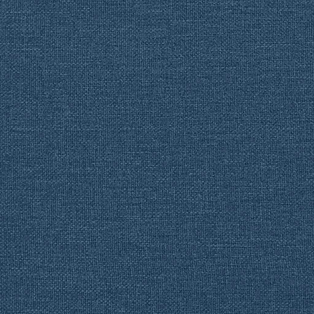 vidaXL Πλαίσιο κρεβατιού χωρίς στρώμα Hvar μπλε 120x200cm ύφασμα