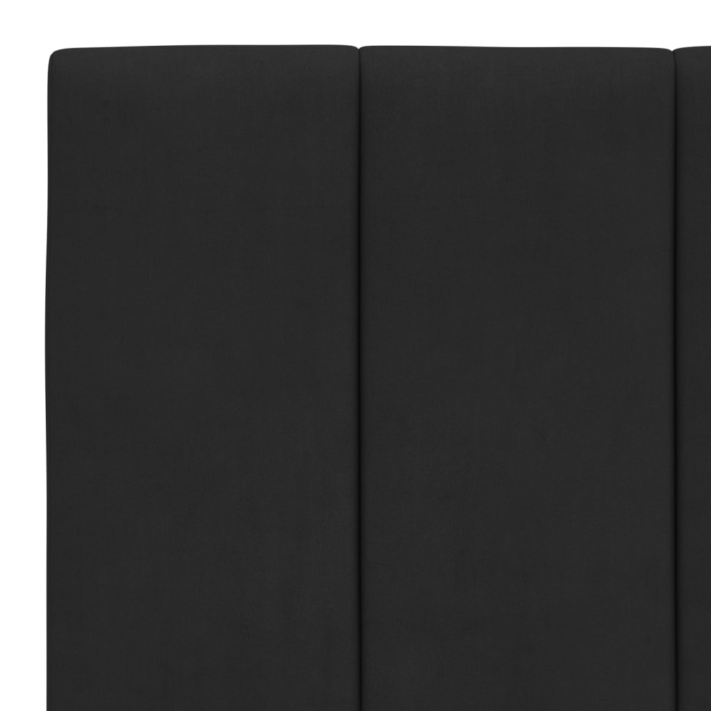 vidaXL Σκελετός Κρεβατιού Χωρίς Στρώμα Μαύρο 100x200 εκ. Βελούδινο