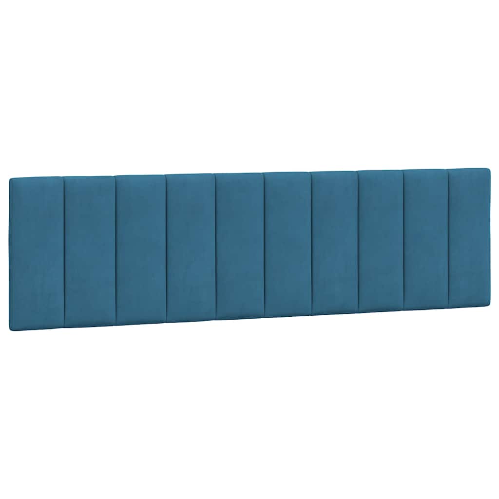 vidaXL Πλαίσιο Κρεβατιού Χωρίς Στρώμα Hanko Μπλε 180x200 εκ. Βελούδινο