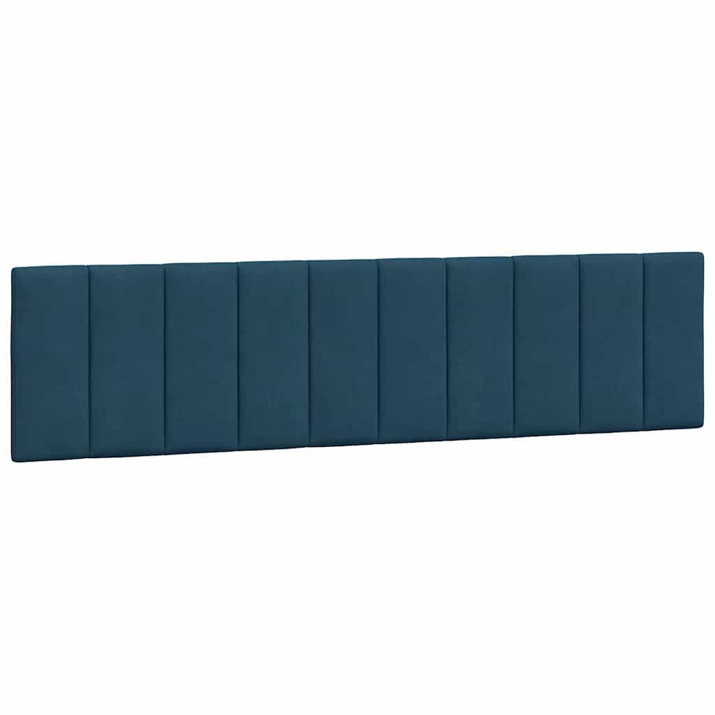 vidaXL Σκελετός Κρεβατιού Χωρίς Στρώμα Μπλε 90 x 190 εκ. Βελούδινο