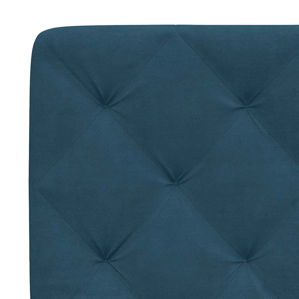 vidaXL Σκελετός Κρεβατιού Χωρίς Στρώμα Μπλε 120x200 εκ. Βελούδινο
