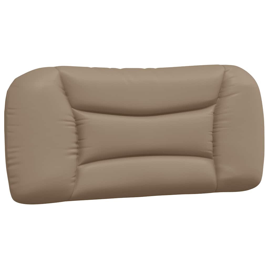 vidaXL Πλαίσιο κρεβατιού χωρίς Στρώμα Hvar Καπουτσίνο 90x190 εκ. Συνθ. Δέρμα