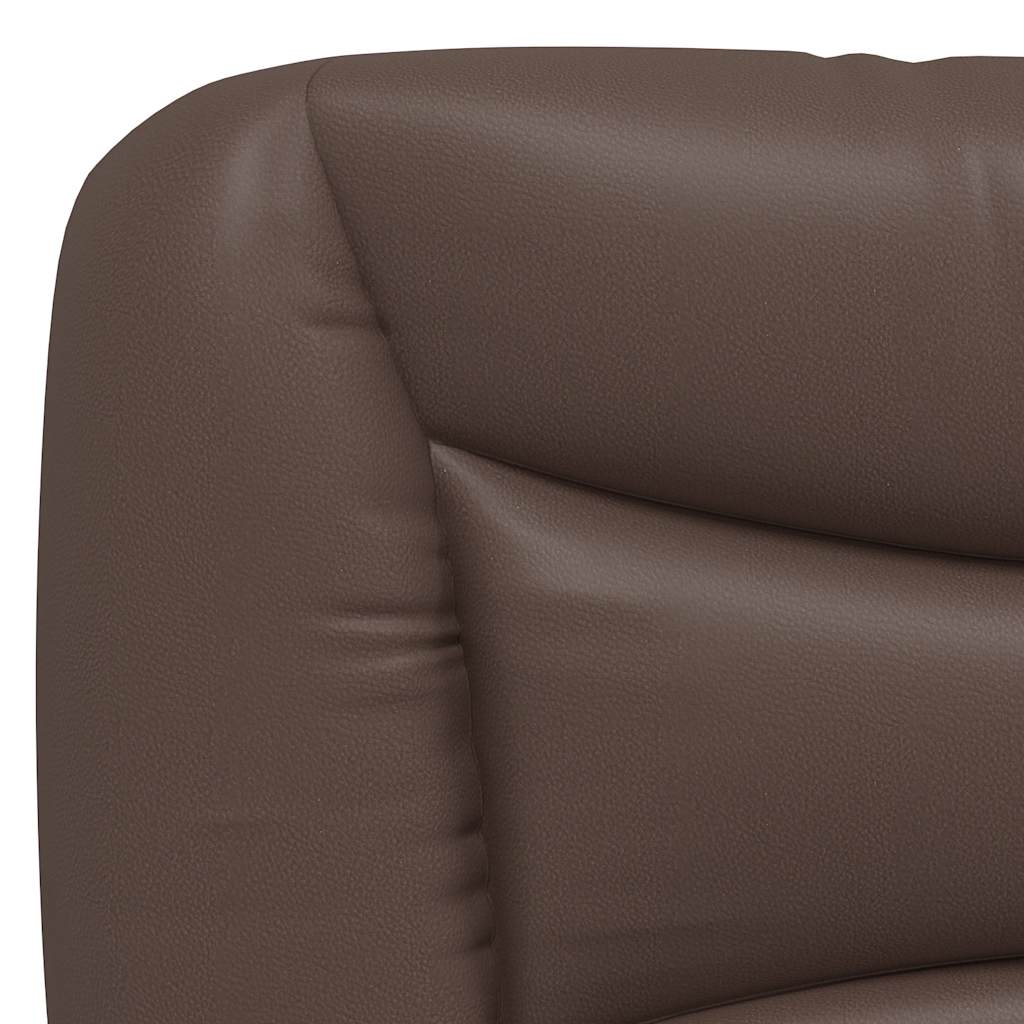vidaXL Πλαίσιο κρεβατιού χωρίς Στρώμα Hvar Καφέ 160x200 εκ. Συνθετικό Δέρμα