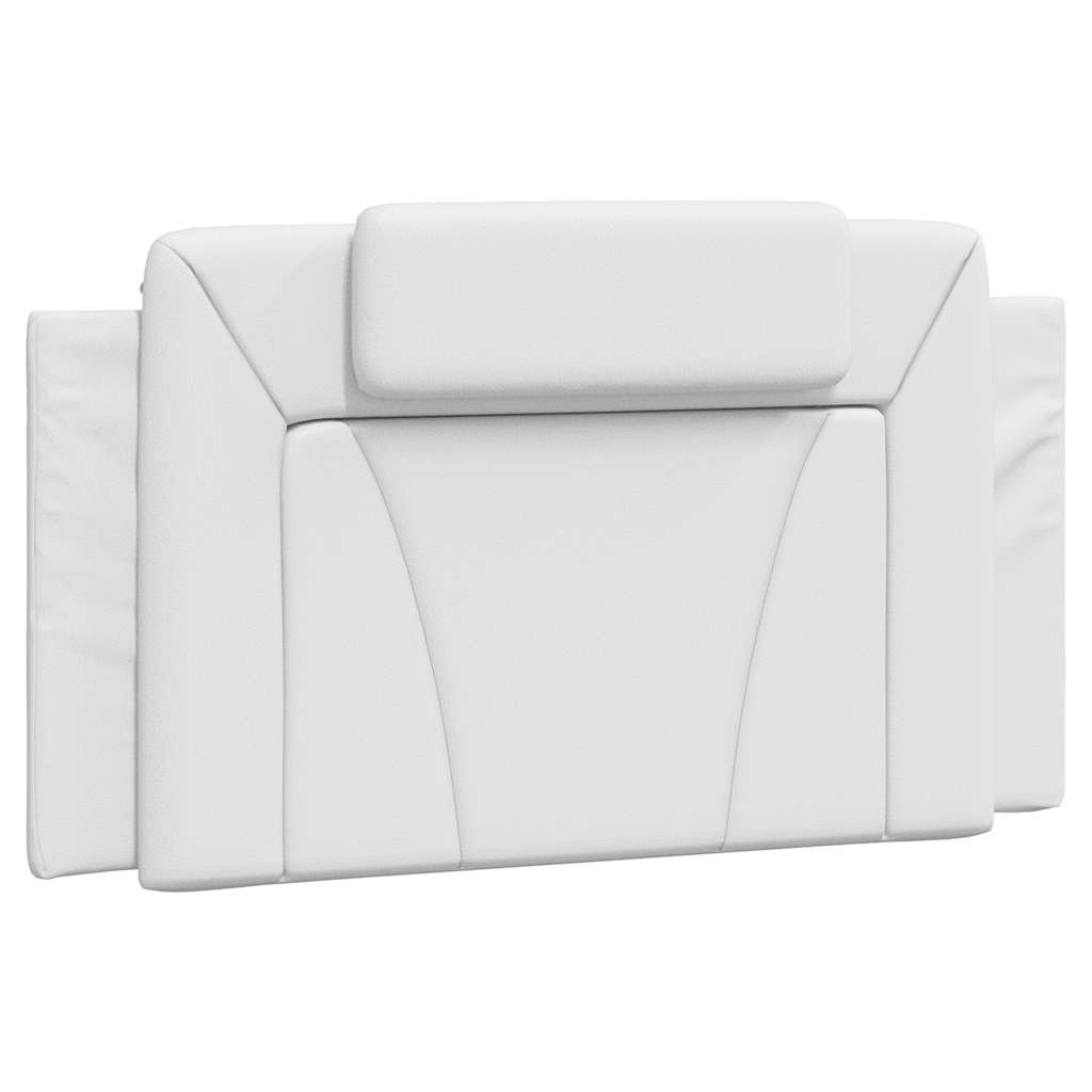 vidaXL Σκελετός Κρεβατιού Viana Χωρίς Στρώμα Λευκό 100x200 εκ.Συνθετικό Δέρμα