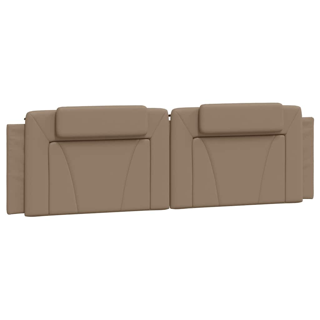 vidaXL Σκελετός Κρεβατιού Viana Χωρίς Στρώμα Καπουτσίνο 180x200εκ. Συνθ. Δέρμα